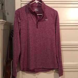 magenta under armour zip up